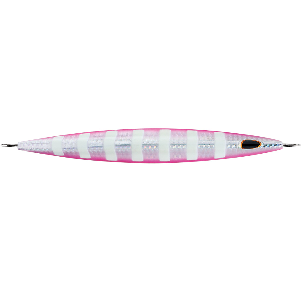 Williamson Kensaki 220 Jig - 6.75" - 7.75oz - Silver Pink Zebra 1 Williamson Kensaki 220 Jig - 6.75" - 7.75oz - Silver Pink Zebra