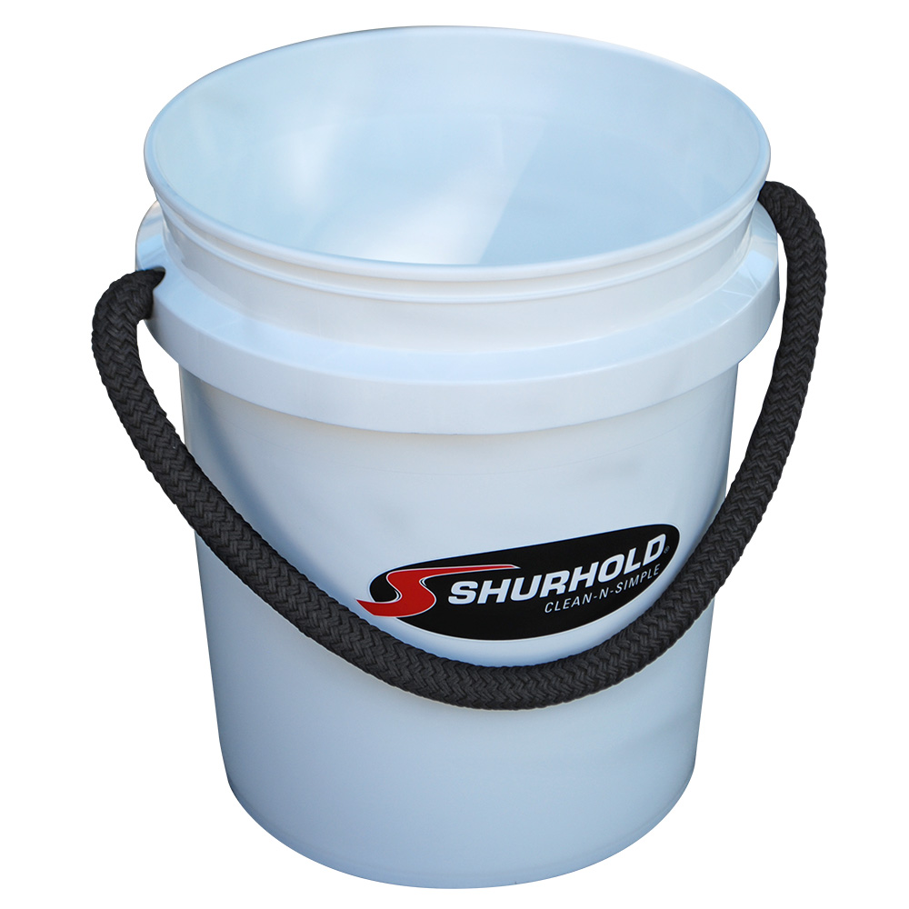 Shurhold World's Best Rope Handle Bucket - 5 Gallon - White 1 Shurhold World's Best Rope Handle Bucket - 5 Gallon - White