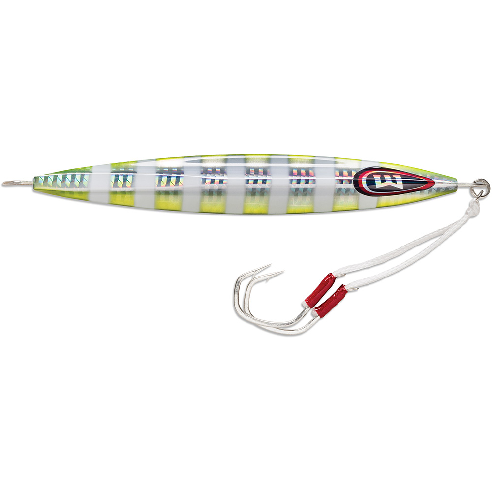 Williamson Kensaki 280 Jig - 7.25" - 9-7/8oz - Chartreuse Blink 1 Williamson Kensaki 280 Jig - 7.25" - 9-7/8oz - Chartreuse Blink