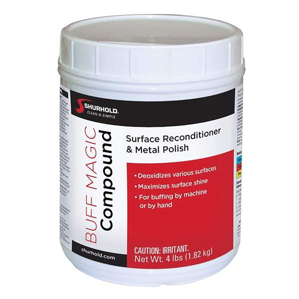 Shurhold Buff Magic Compound Surface Reconditioner & Metal Polish - 4LB Jar 1 Shurhold Buff Magic Compound Surface Reconditioner & Metal Polish - 4LB Jar