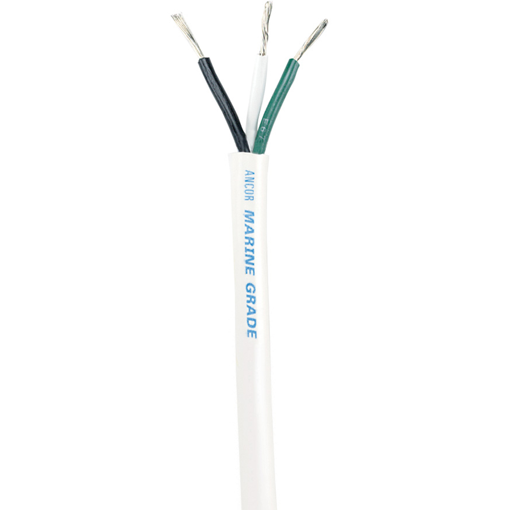 Ancor White Triplex Cable - 14/3 - Sold by the Foot 1 Ancor White Triplex Cable - 14/3 - Sold by the Foot
