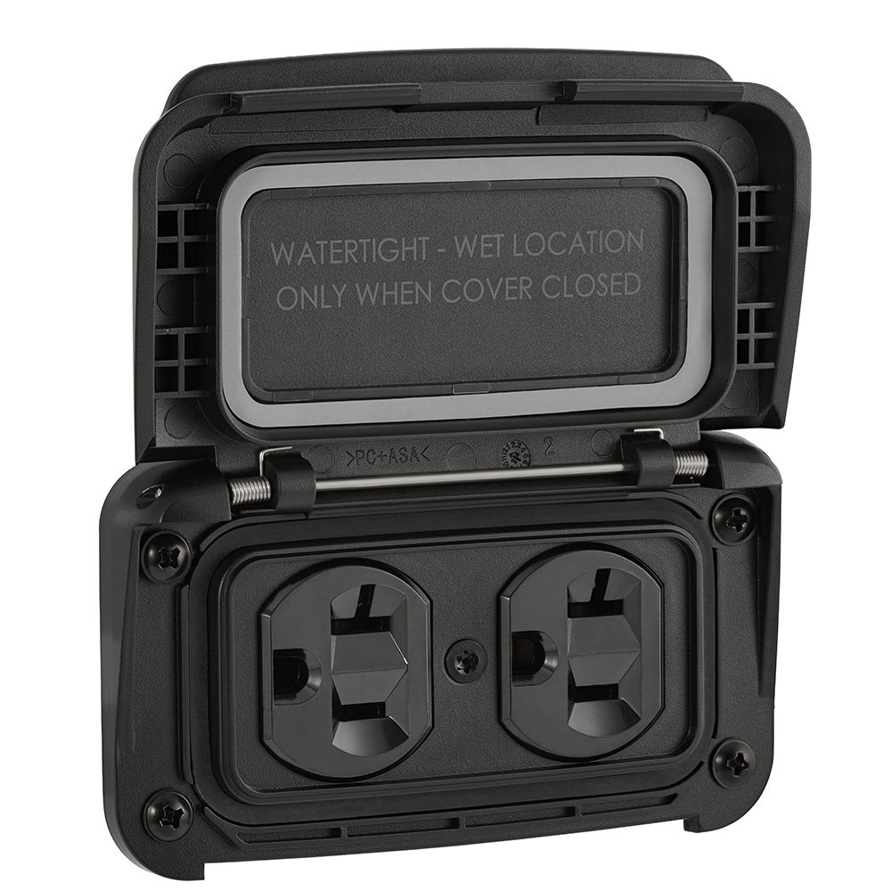 Scanstrut Ventura Series Dual AC Outlet - 125V - 20A 1 Scanstrut Ventura Series Dual AC Outlet - 125V - 20A