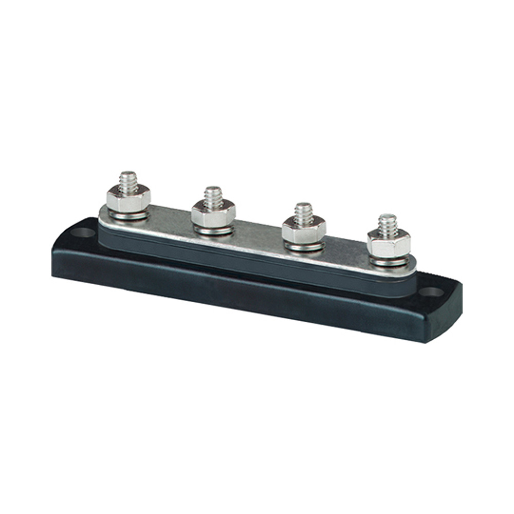 Blue Sea Systems 2305 MiniBus 100 Ampere Common BusBar 4 x 10-32 Stud Terminal 1 Blue Sea Systems 2305 MiniBus 100 Ampere Common BusBar 4 x 10-32 Stud Terminal