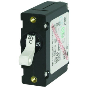 Blue Sea Systems 7202 AC/DC Single Pole Magnetic World Circuit Breaker - 5AMP