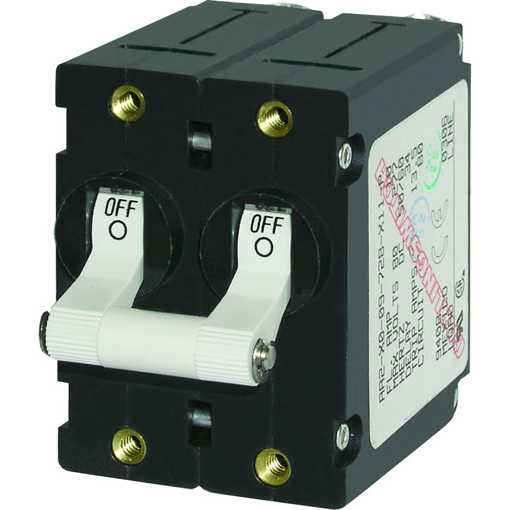 Blue Sea Systems 7235 A-Series Double Pole Toggle - 15AMP - White 1 Blue Sea Systems 7235 A-Series Double Pole Toggle - 15AMP - White