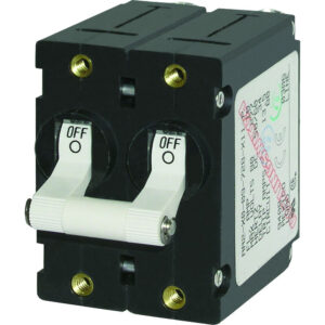 Blue Sea Systems 7260 A-Series Double Pole Toggle - 20AMP - White