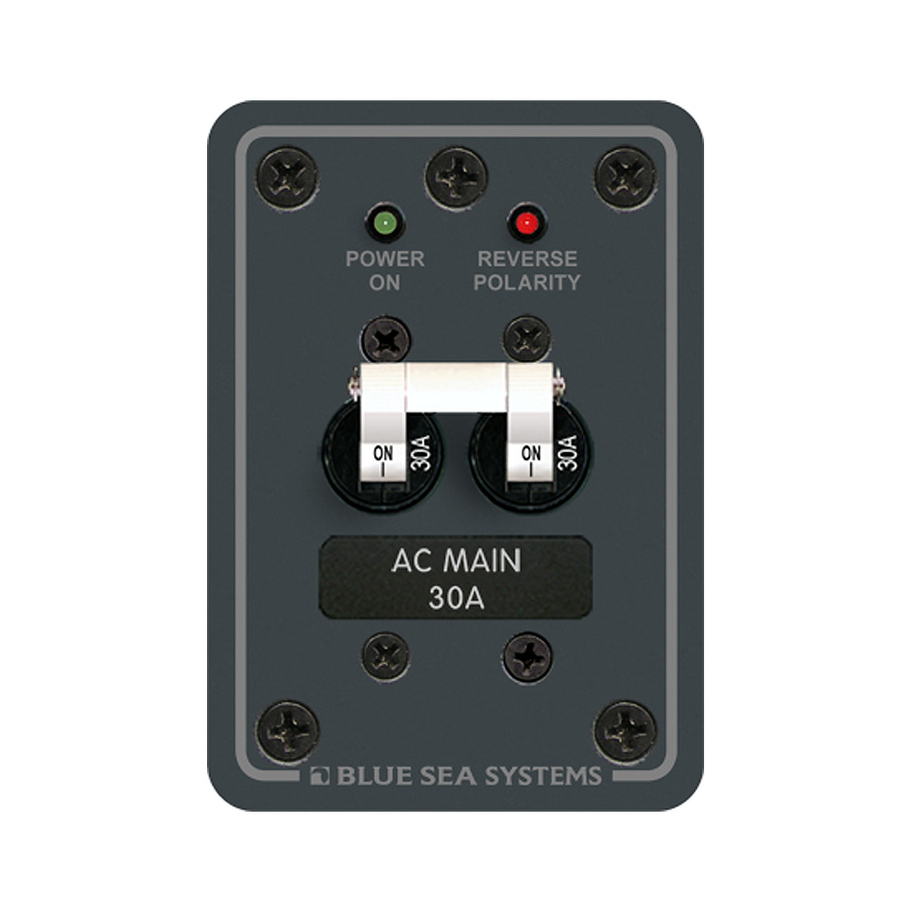 Blue Sea Systems 8077 AC Main Only Toggle Circuit Breaker Panel 1 Blue Sea Systems 8077 AC Main Only Toggle Circuit Breaker Panel