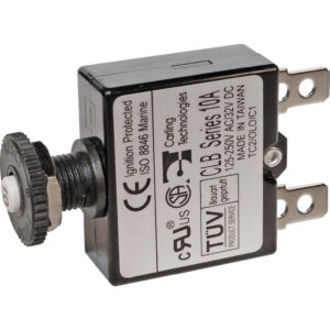 Blue Sea Systems 7052 5A Push Button Thermal with Quick Connect Terminals