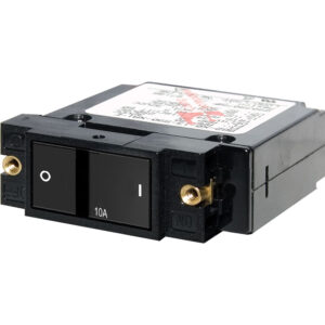 Blue Sea Systems 7402 Single Pole Small Case 2" Flat Rocker Circuit Breaker - 10 Amp
