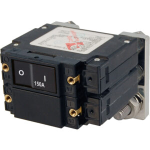 Blue Sea Systems 7475 C-Series Flat Rocker Circuit Breakers, Single and Double Pole - 150 Amp