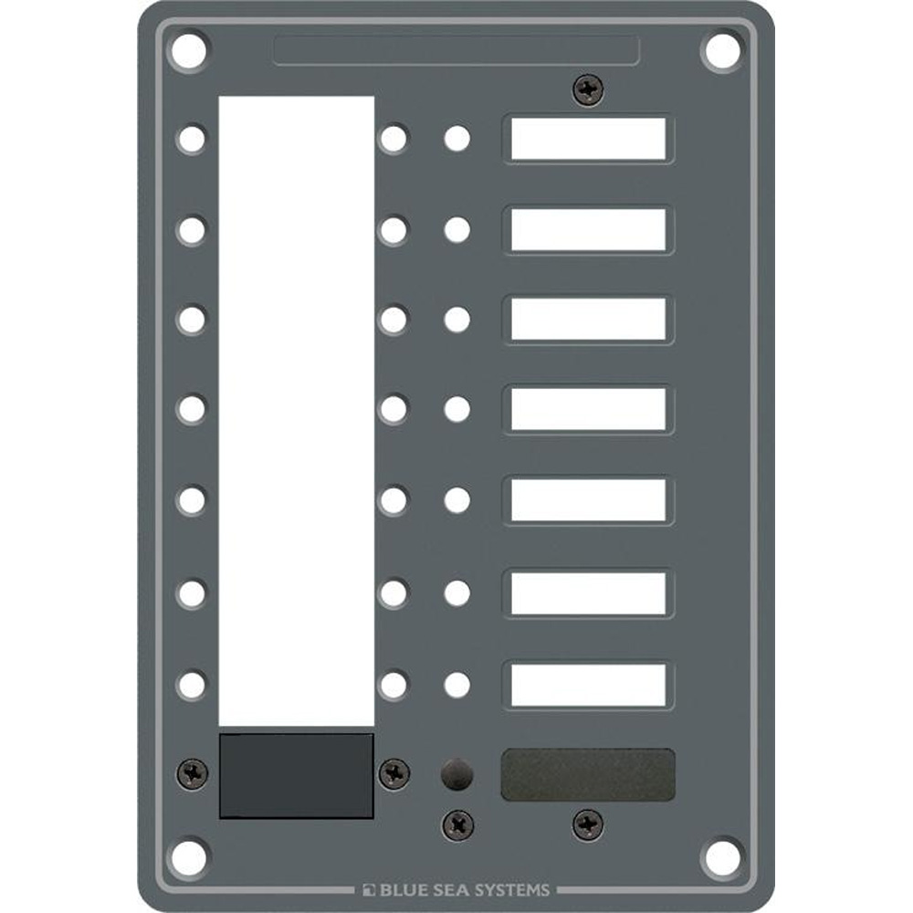 Blue Sea Systems 8087 8 Position DC C-Series Panel - Blank 1 Blue Sea Systems 8087 8 Position DC C-Series Panel - Blank
