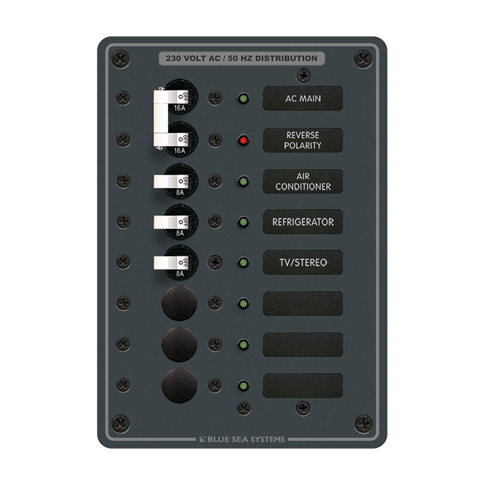 Blue Sea Systems 8127 AC Main + 6 Positions 1 Blue Sea Systems 8127 AC Main + 6 Positions