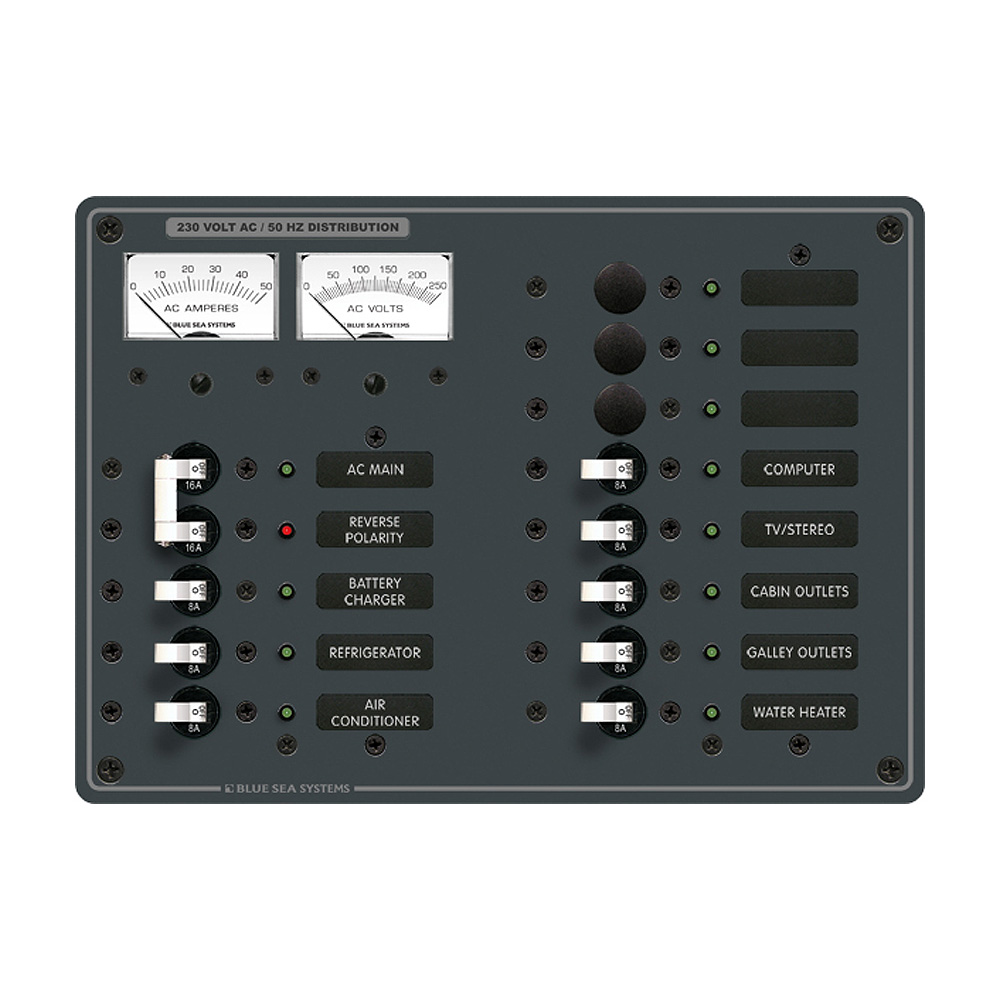 Blue Sea Systems 8176 AC Main + 11 Positions 1 Blue Sea Systems 8176 AC Main + 11 Positions