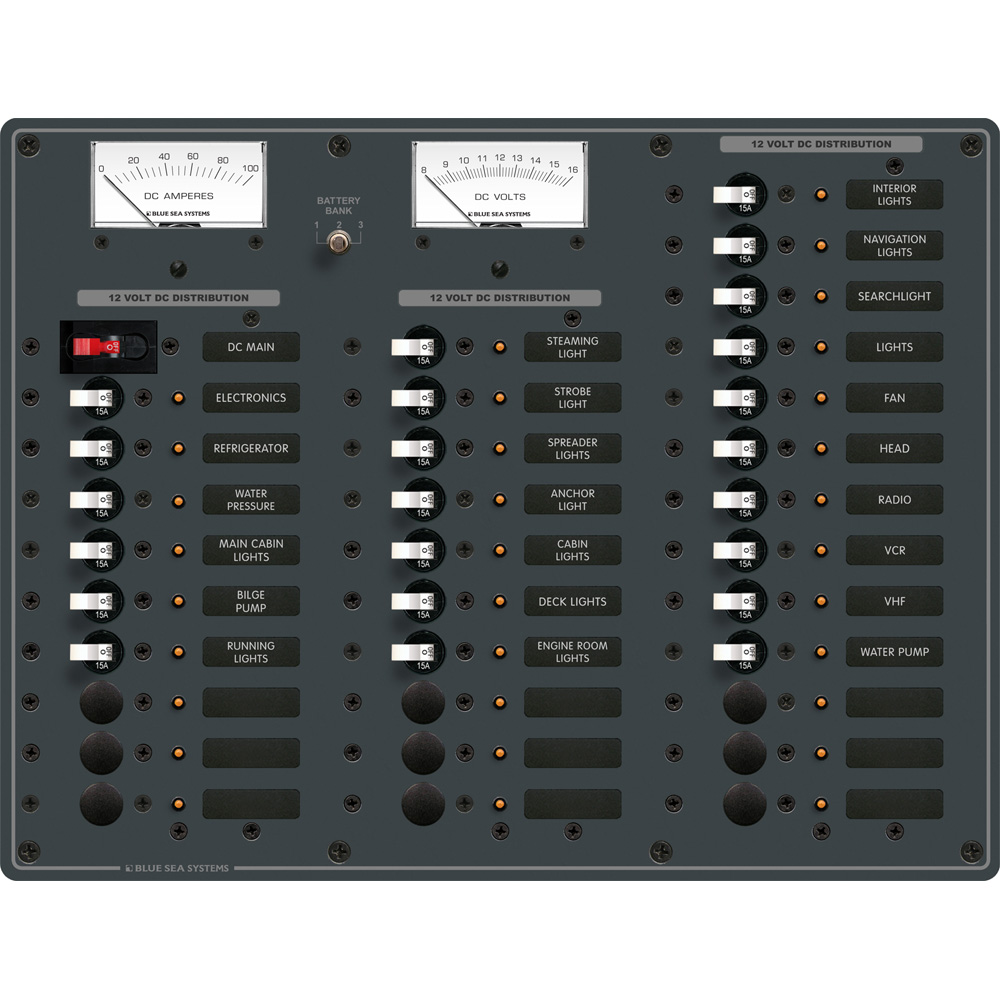 Blue Sea Systems 8381 DC Main + 32 Positions 1 Blue Sea Systems 8381 DC Main + 32 Positions