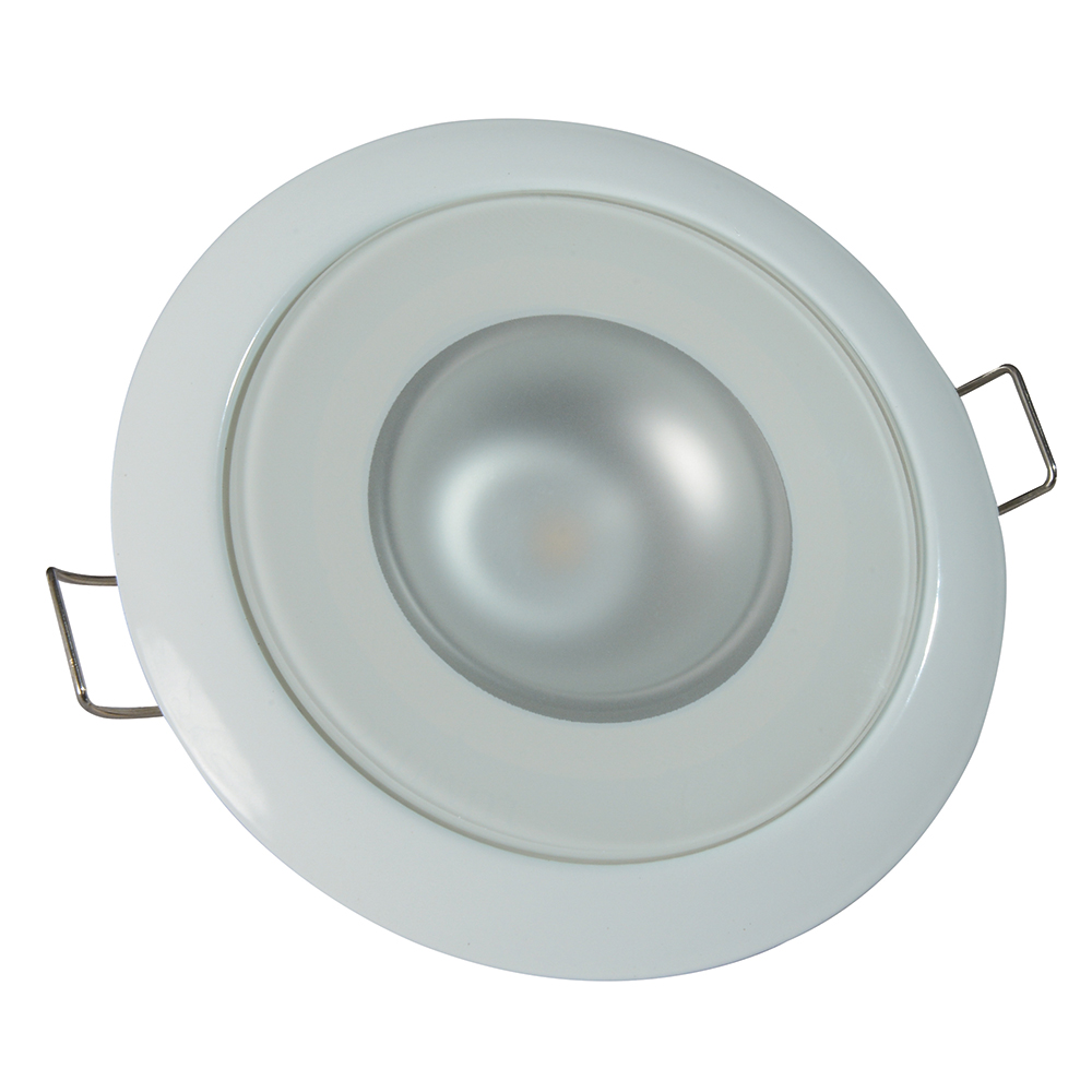 Lumitec Mirage - Flush Mount Down Light - Glass Finish/White Bezel - 2-Color White/Red Dimming 1 Lumitec Mirage - Flush Mount Down Light - Glass Finish/White Bezel - 2-Color White/Red Dimming