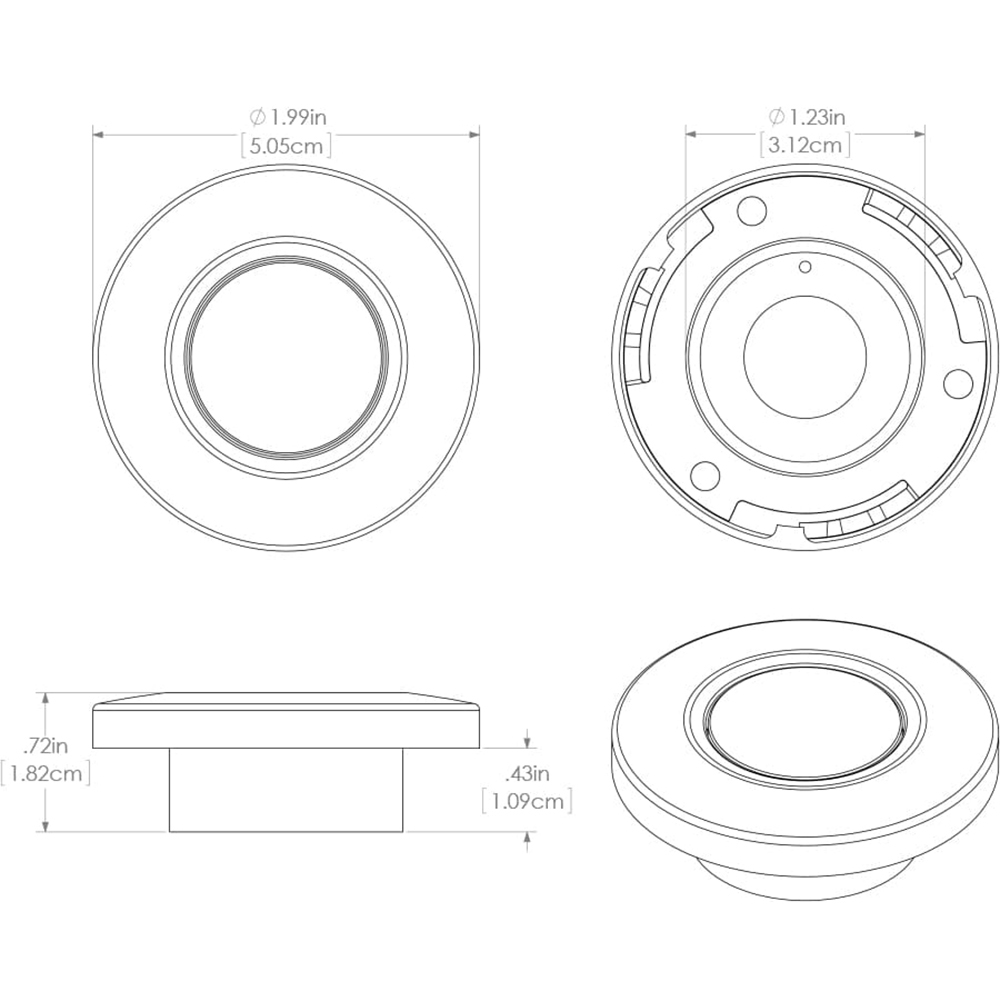 Lumitec Orbit - Flush Mount Down Light - White Finish - Warm White Dimming 4 Lumitec Orbit - Flush Mount Down Light - White Finish - Warm White Dimming - Image 4