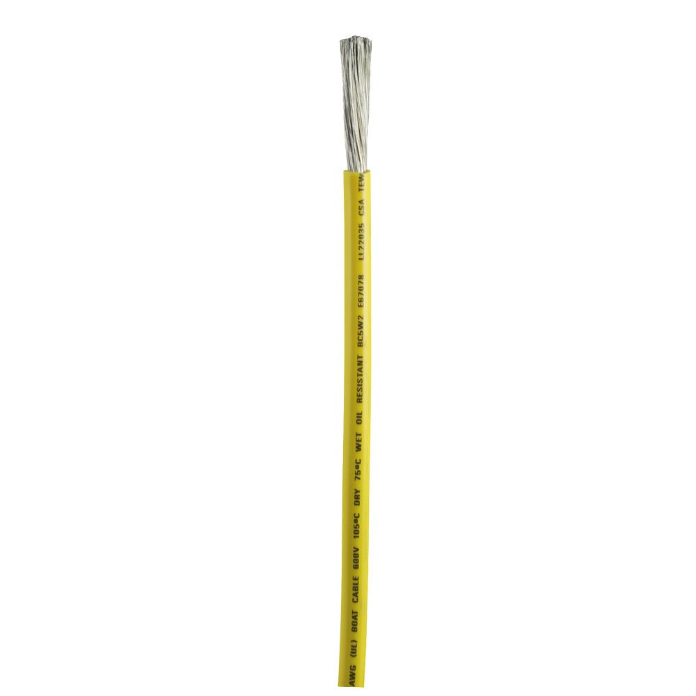 Ancor Yellow 4 AWG Battery Cable - Sold By The Foot 1 Ancor Yellow 4 AWG Battery Cable - Sold By The Foot