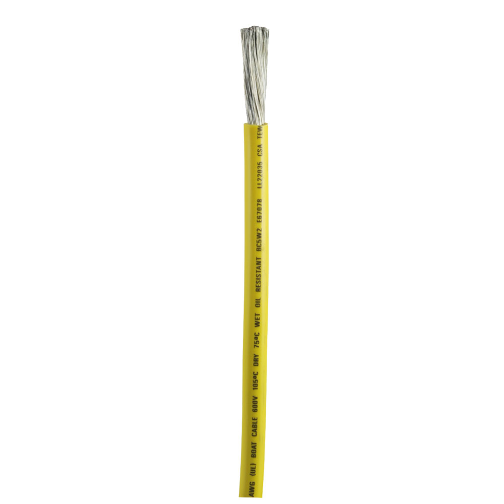 Ancor Yellow 2 AWG Battery Cable - Sold By The Foot 1 Ancor Yellow 2 AWG Battery Cable - Sold By The Foot