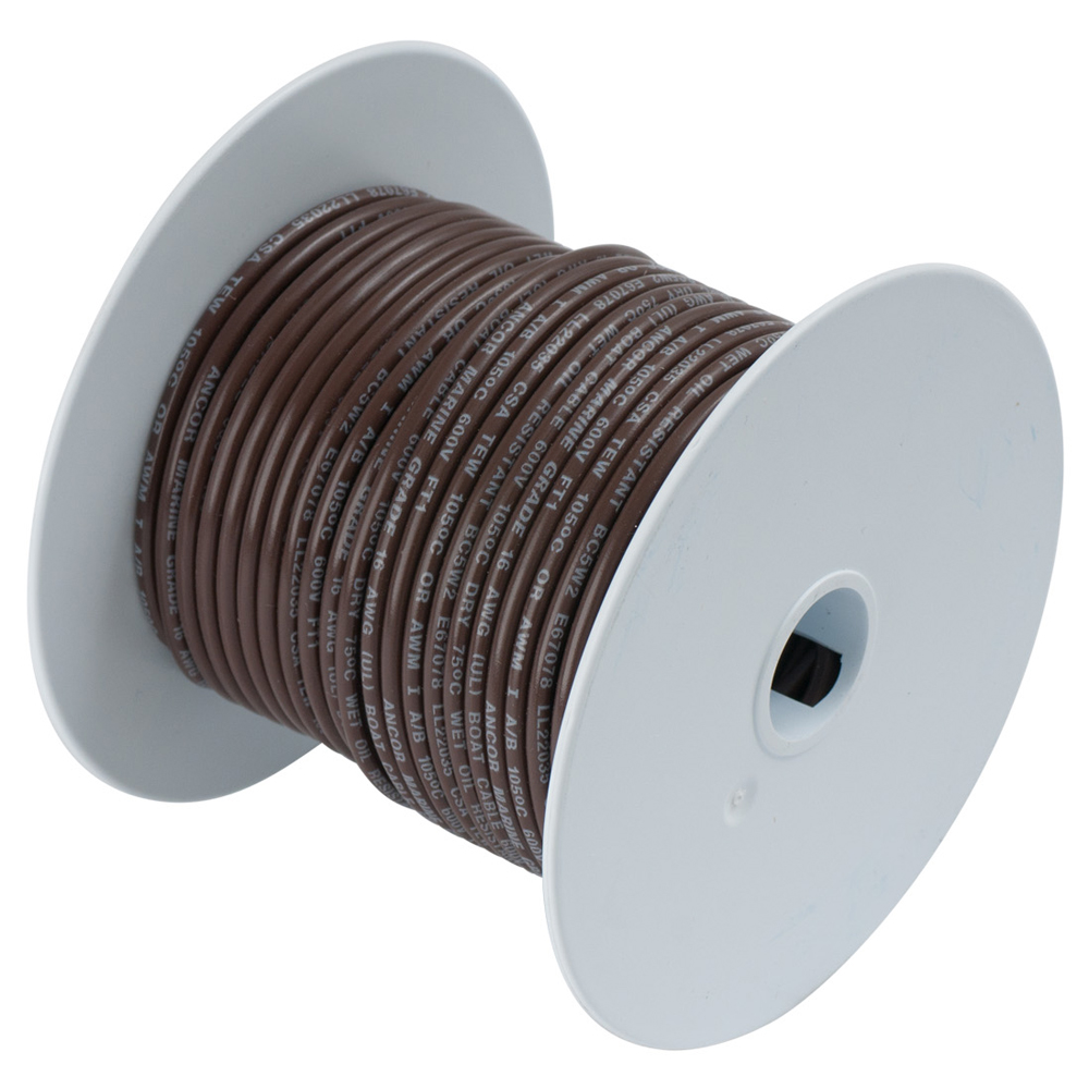 Ancor Brown 14AWG Tinned Copper Wire - 100' 1 Ancor Brown 14AWG Tinned Copper Wire - 100'