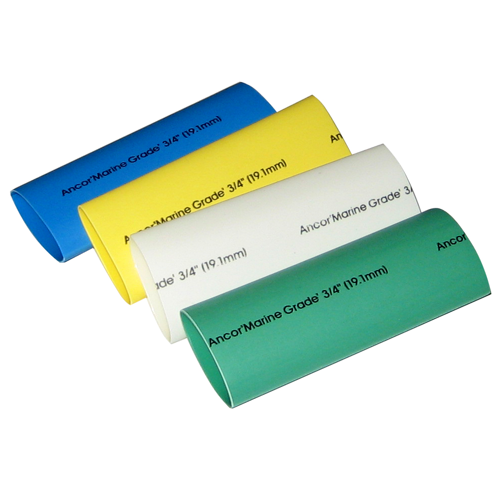 Ancor Adhesive Lined Heat Shrink Tubing - 4 - Pack, 3", <18 AWG, Assorted Colors 1 Ancor Adhesive Lined Heat Shrink Tubing - 4 - Pack, 3", <18 AWG, Assorted Colors