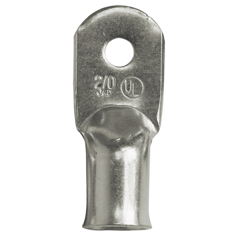 Ancor Heavy Duty 2/0 AWG 1/4" Tinned Lug - 25 - Pack 1 Ancor Heavy Duty 2/0 AWG 1/4" Tinned Lug - 25 - Pack