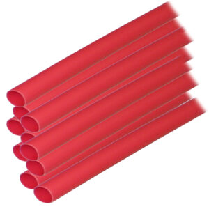 Ancor Adhesive Lined Heat Shrink Tubing (ALT) - 1/4" x 6" - 10 - Pack - Red