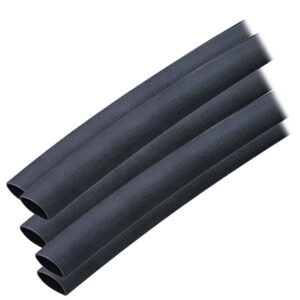 Ancor Adhesive Lined Heat Shrink Tubing (ALT) - 3/8" x 12" - 5 - Pack - Black