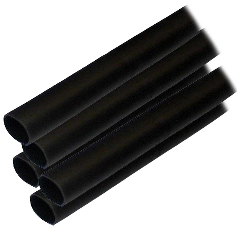 Ancor Adhesive Lined Heat Shrink Tubing (ALT) - 1/2" x 6" - 5 - Pack - Black 1 Ancor Adhesive Lined Heat Shrink Tubing (ALT) - 1/2" x 6" - 5 - Pack - Black