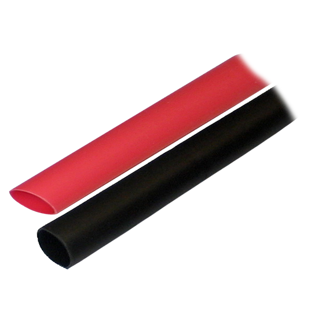 Ancor Adhesive Lined Heat Shrink Tubing (ALT) - 1/2" x 3" - 2 - Pack - Black/Red 1 Ancor Adhesive Lined Heat Shrink Tubing (ALT) - 1/2" x 3" - 2 - Pack - Black/Red