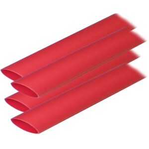 Ancor Adhesive Lined Heat Shrink Tubing (ALT) - 3/4" x 6" - 4 - Pack - Red