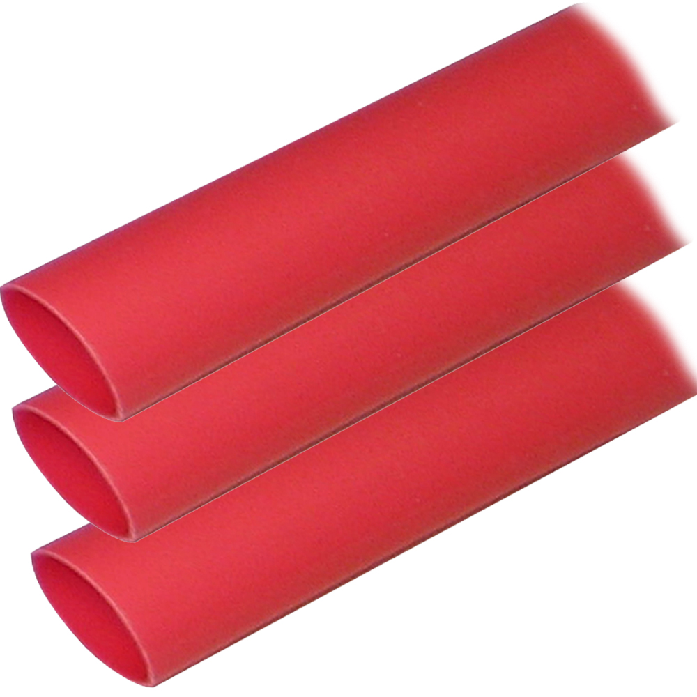 Ancor Adhesive Lined Heat Shrink Tubing (ALT) - 1" x 12" - 3 - Pack - Red 1 Ancor Adhesive Lined Heat Shrink Tubing (ALT) - 1" x 12" - 3 - Pack - Red