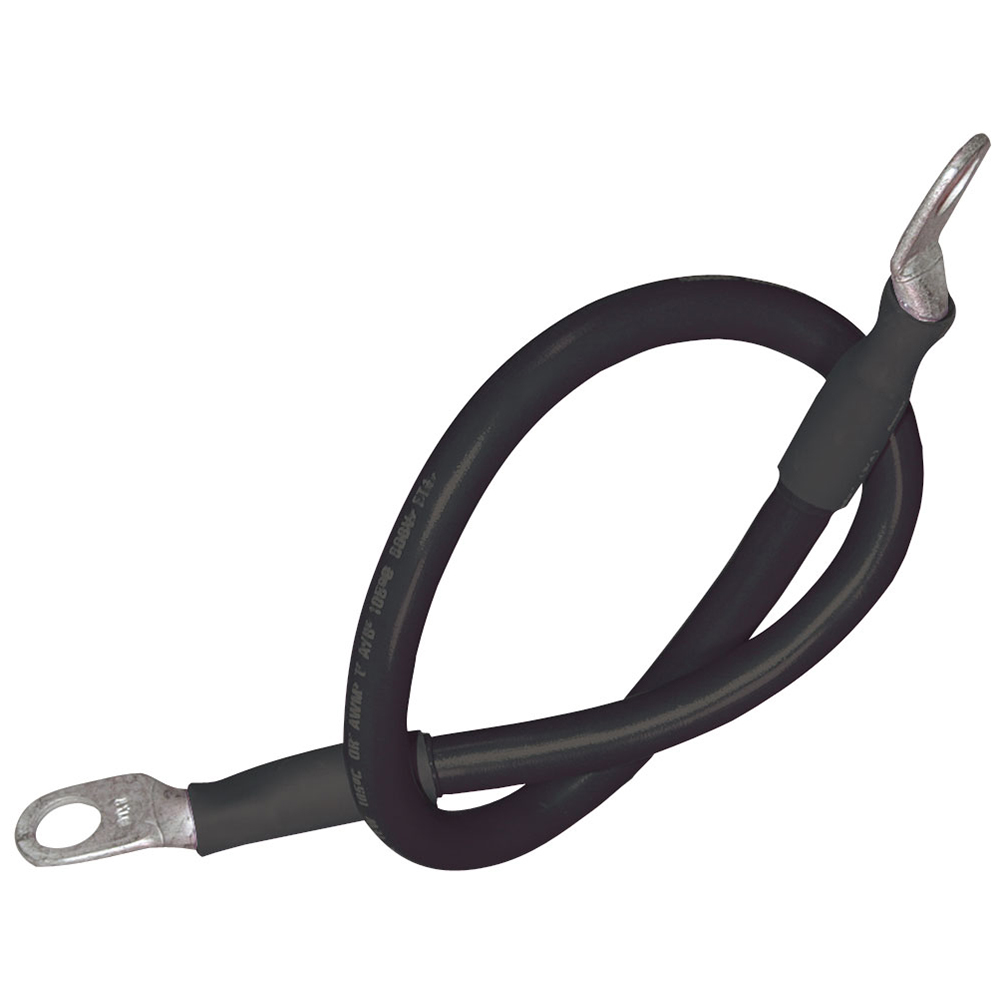 Ancor Battery Cable Assembly, 4 AWG (21mm²) Wire, 5/16" (7.93mm) Stud, Black - 48" (121.9cm) 1 Ancor Battery Cable Assembly, 4 AWG (21mm²) Wire, 5/16" (7.93mm) Stud, Black - 48" (121.9cm)