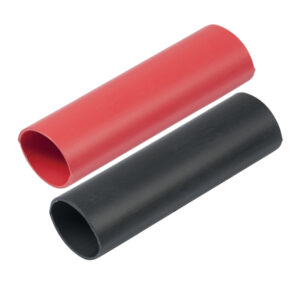 Ancor Heavy Wall Heat Shrink Tubing - 1" x 3" - 2 - Pack - Black/Red