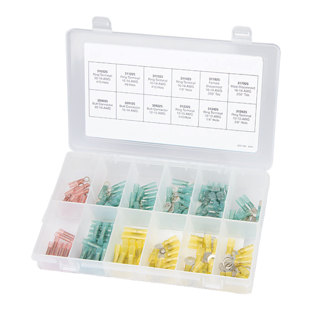 Ancor 160 - Piece Heat Shrink Terminals & Connectors Kit 1 Ancor 160 - Piece Heat Shrink Terminals & Connectors Kit