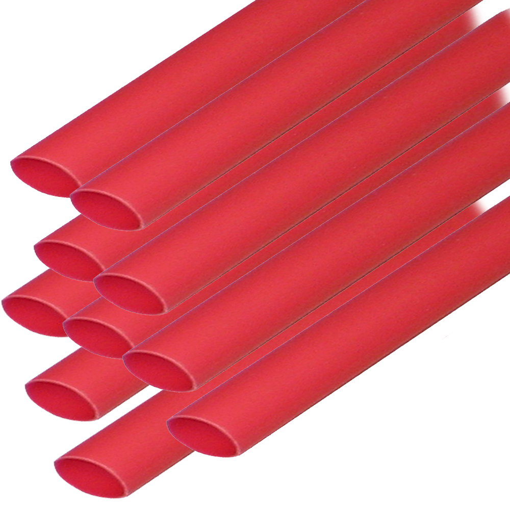 Ancor Heat Shrink Tubing 3/16" x 6" - Red - 10 Pieces 1 Ancor Heat Shrink Tubing 3/16" x 6" - Red - 10 Pieces
