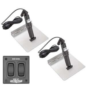 Lectrotab XKA Stainless Steel Trim Tab Kit with Rocker Switch, 9 x 18
