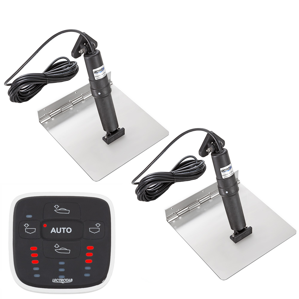 Lectrotab XKA Stainless Steel Trim Tab Kit with Automatic Leveling Control, 12 x 9 1 Lectrotab XKA Stainless Steel Trim Tab Kit with Automatic Leveling Control, 12 x 9