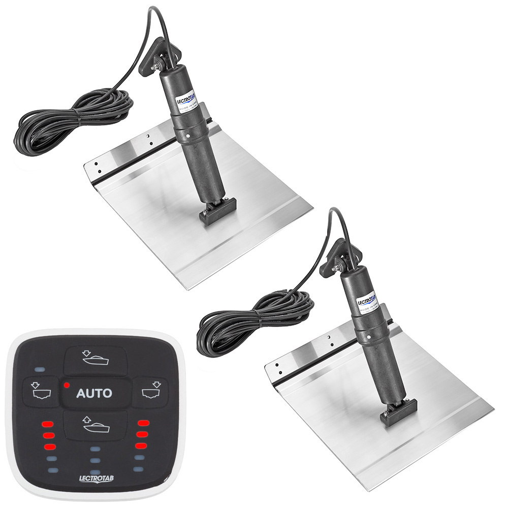 Lectrotab XKA Stainless Steel Trim Tab Kit with Automatic Leveling Control, 9 x 9 1 Lectrotab XKA Stainless Steel Trim Tab Kit with Automatic Leveling Control, 9 x 9