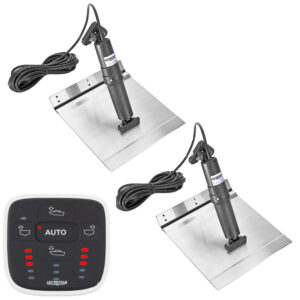 Lectrotab XKA Stainless Steel Trim Tab Kit with Automatic Leveling Control, 12 x 18
